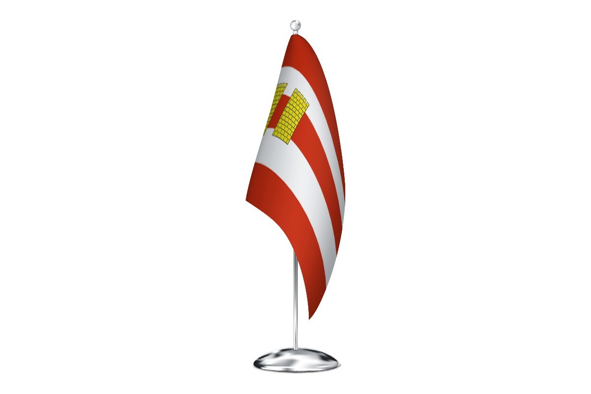 Bandera de despacho de Rueda de Jalón de alta calidad