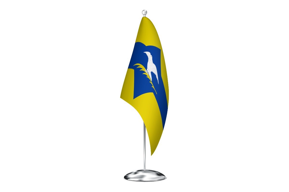 Bandera de despacho de Santa Eulalia de Gállego de alta calidad