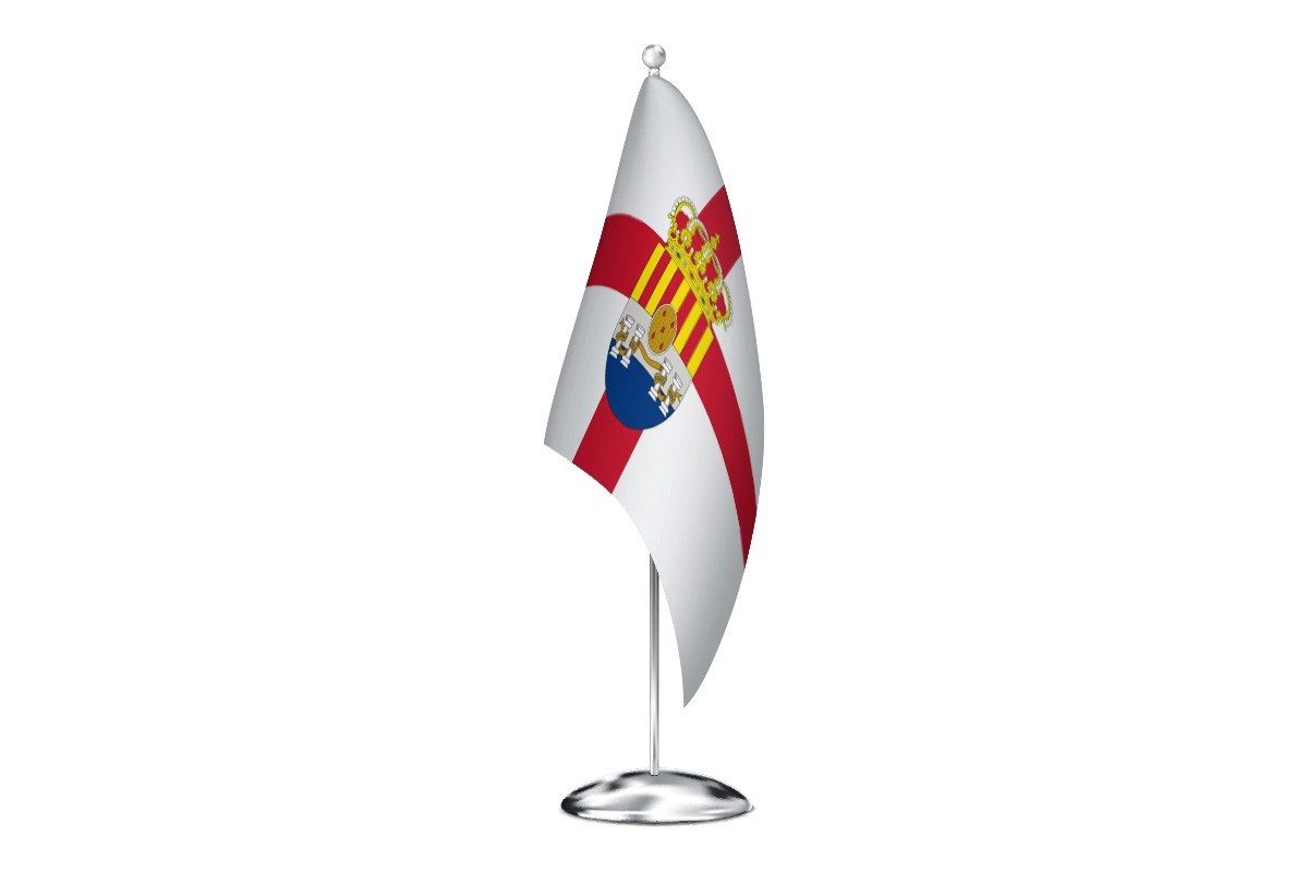Bandera de despacho de Sigüés de alta calidad