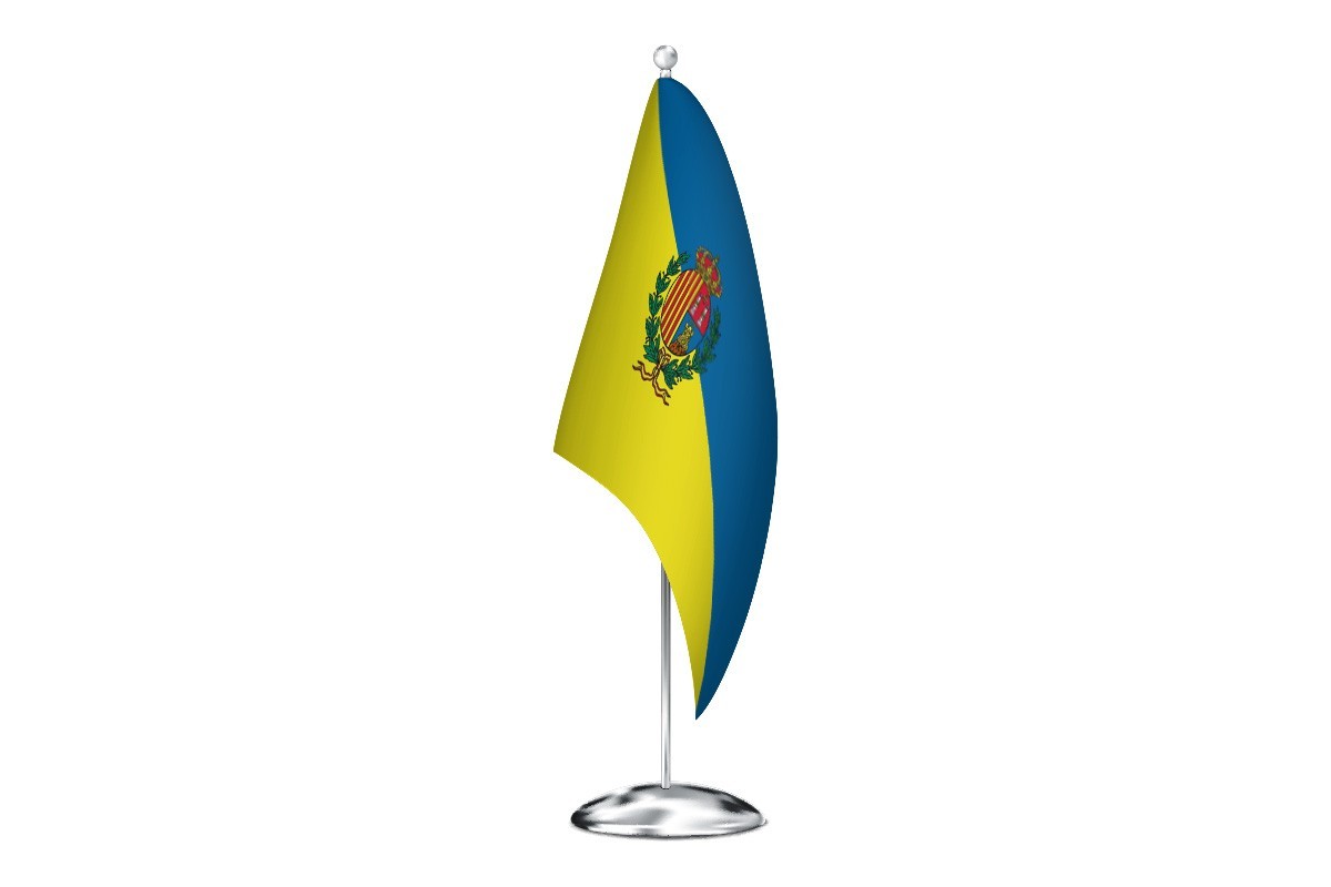 Bandera de despacho de Sos del Rey Católico de alta calidad