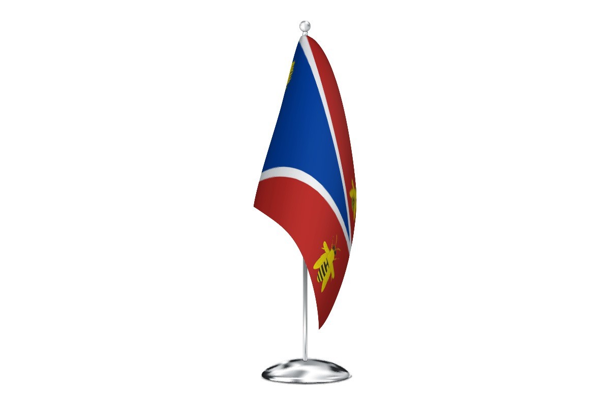 Bandera de despacho de Villadoz de alta calidad