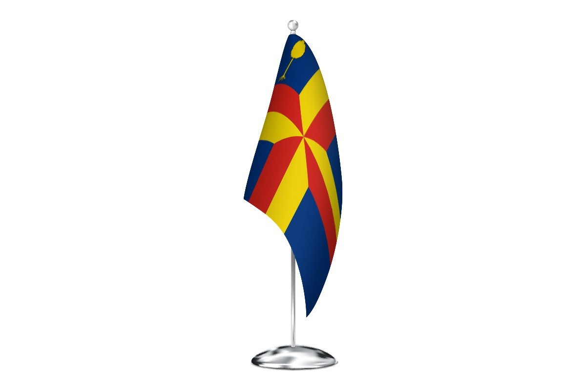 Bandera de despacho de Villafranca de Ebro de alta calidad