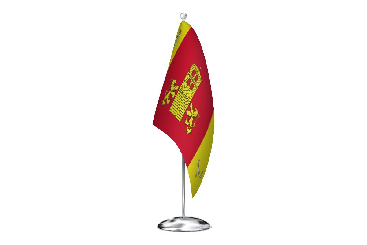 Bandera de despacho de Villanueva de Gállego de alta calidad