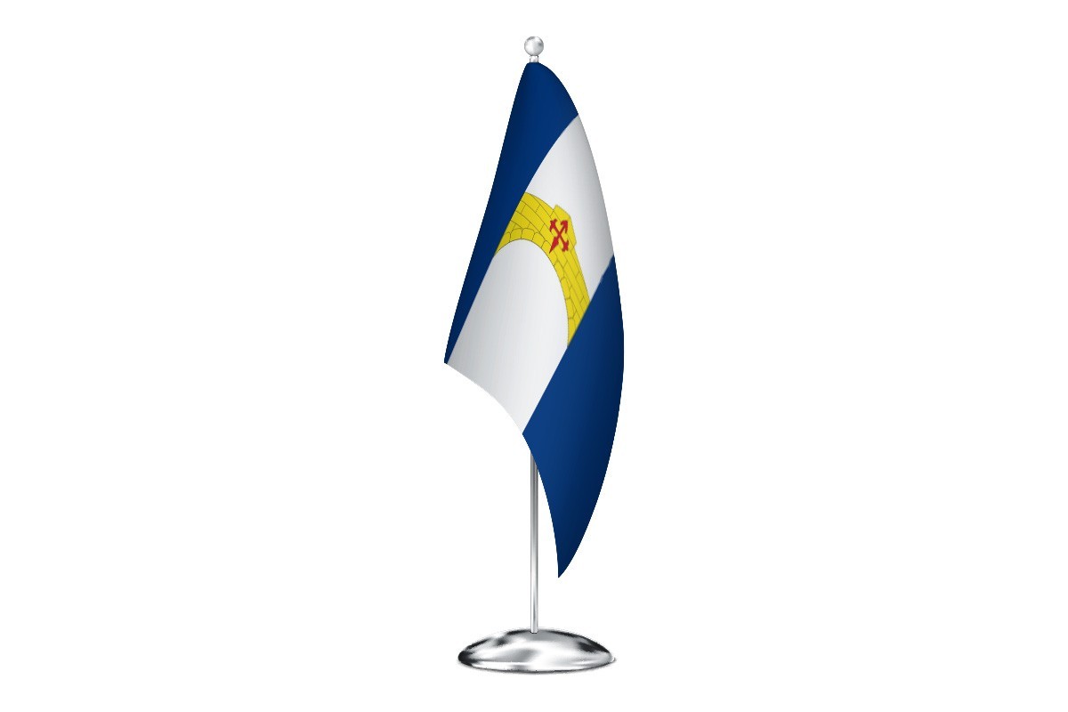 Bandera de despacho de Villanueva de Huerva de alta calidad