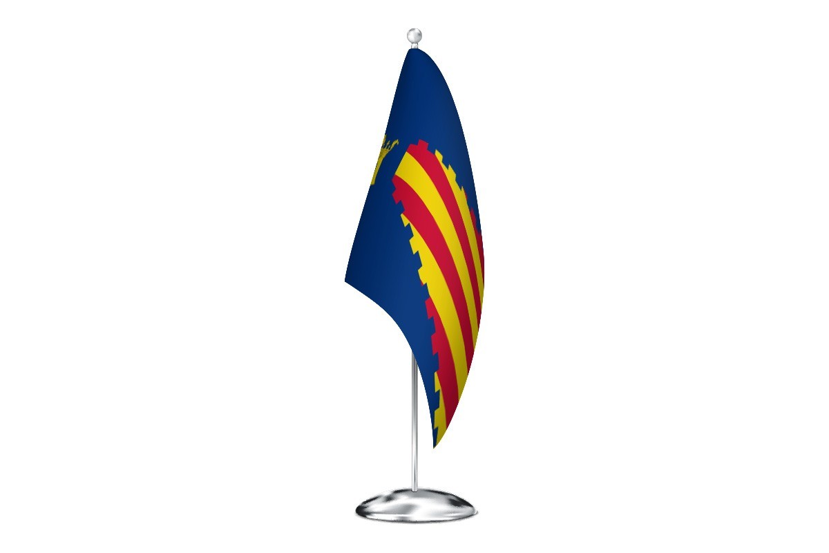 Bandera de despacho de Monforte de Moyuela de alta calidad