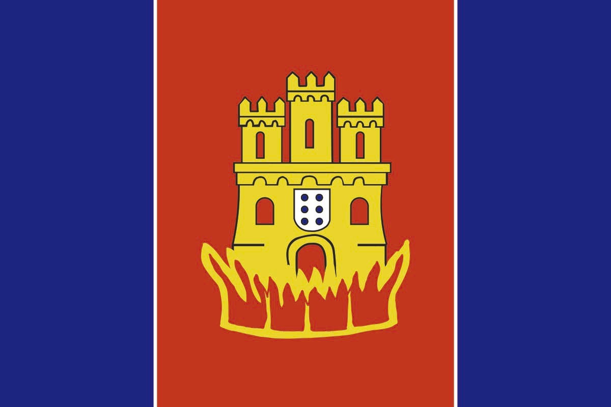 Bandera de Castro Caldelas de alta calidad para exterior