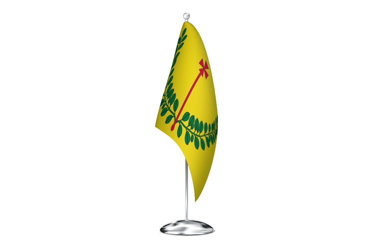 Bandera de despacho de Santa Cruz de Nogueras de alta calidad