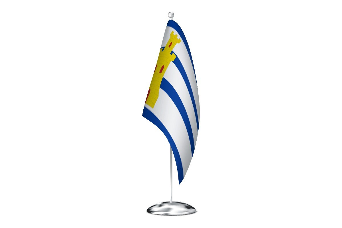 Bandera de despacho de Torrecilla de Alcañiz de alta calidad