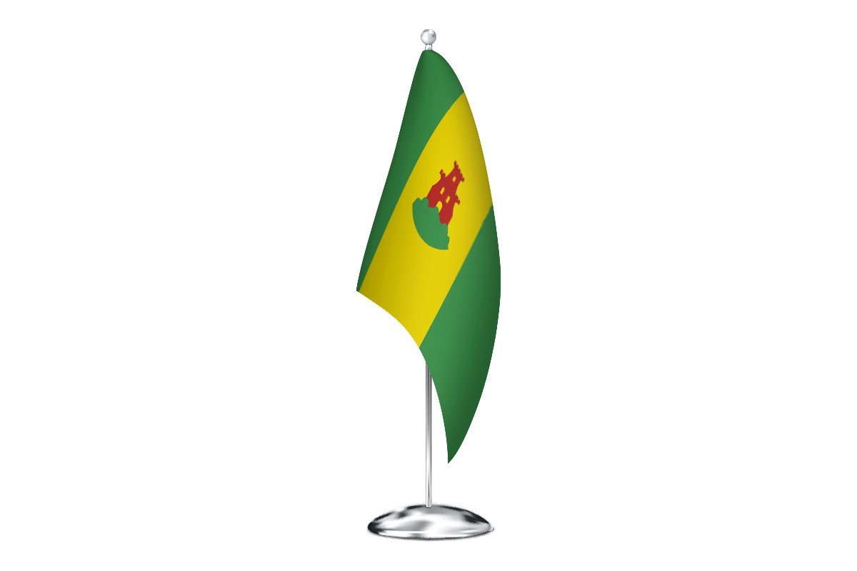 Bandera de despacho de Arcos de la Sierra de alta calidad