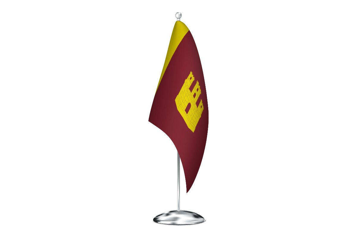 Bandera de despacho de Castillo de Garcimuñoz de alta calidad