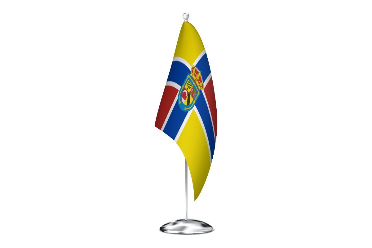 Bandera de despacho de San Lorenzo de la Parrilla de alta calidad