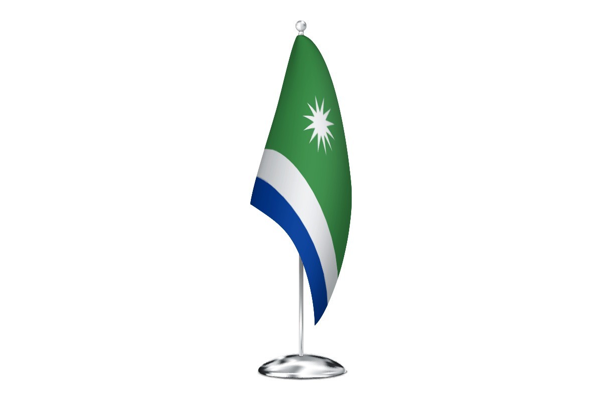 Bandera de despacho de Santa María del Campo Rus de alta calidad