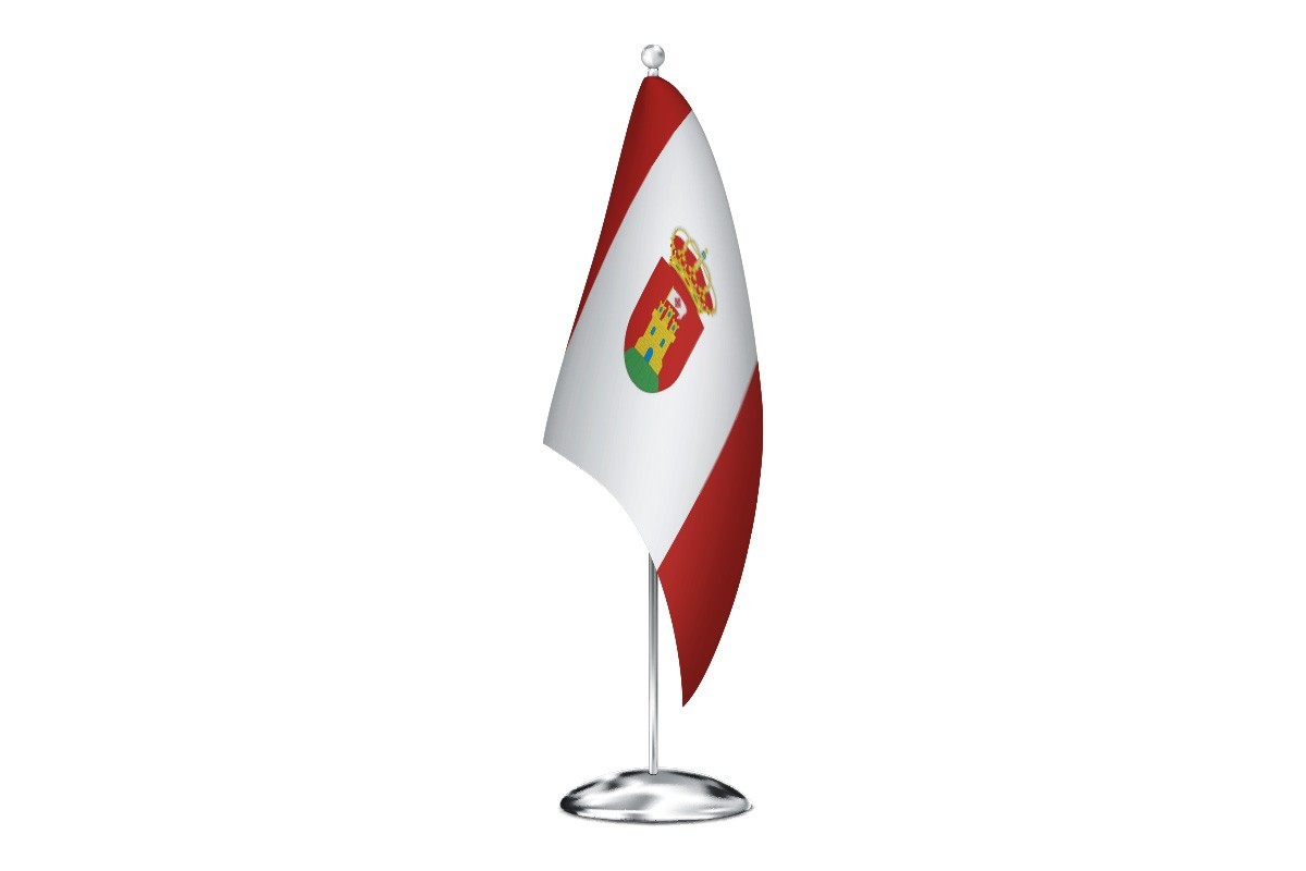 Bandera de despacho de Alcolea de Calatrava de alta calidad