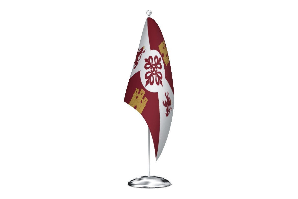 Bandera de despacho de Argamasilla de Calatrava de alta calidad
