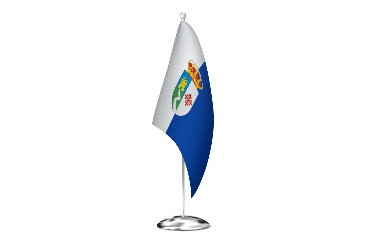 Bandera de despacho de Calzada de Calatrava de alta calidad