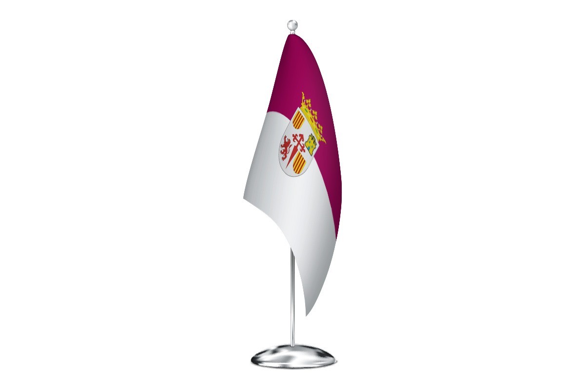 Bandera de despacho de Villanueva de los Infantes de alta calidad