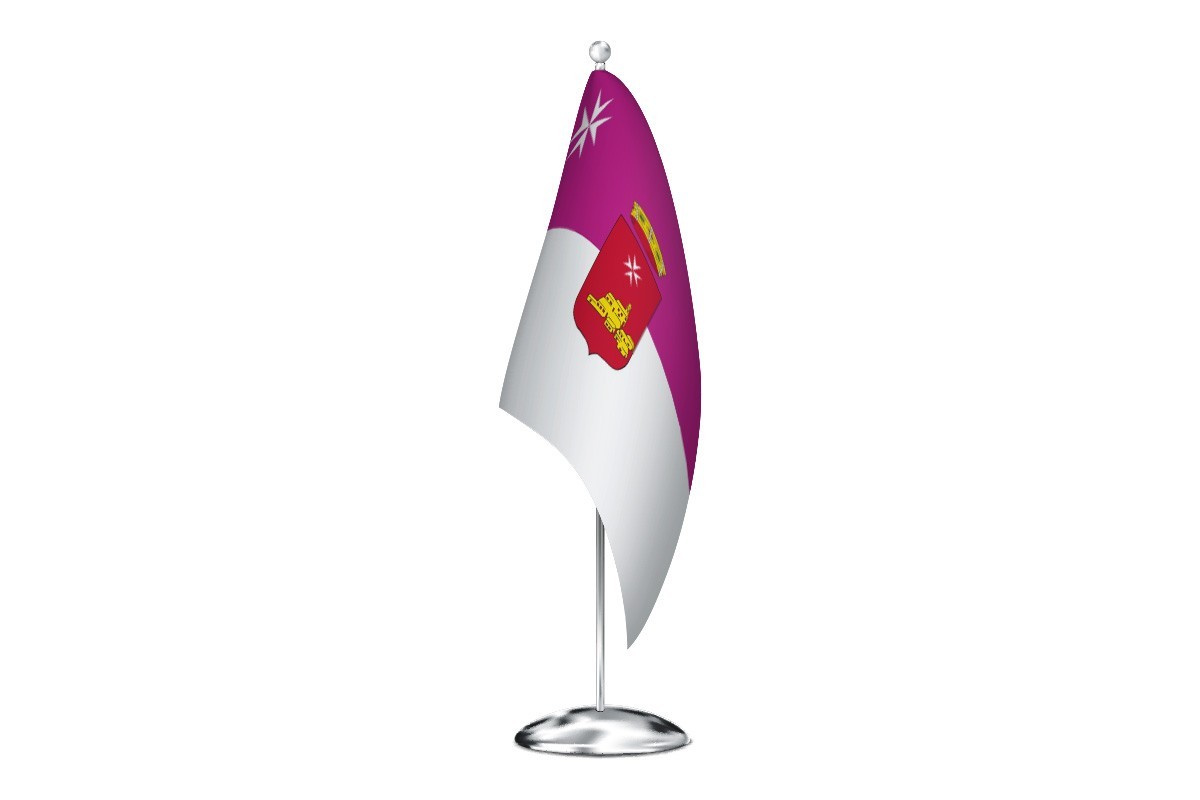 Bandera de despacho de Villarta de San Juan de alta calidad
