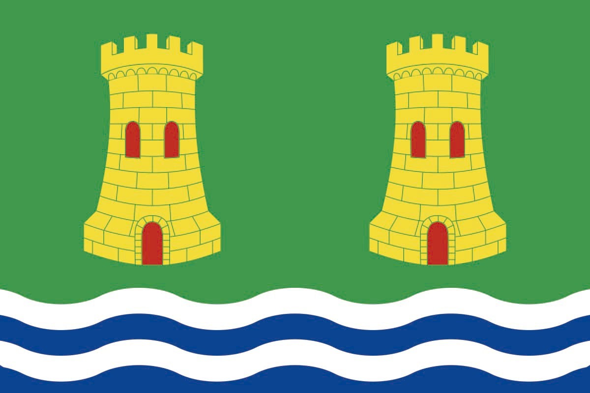 Bandera de Cospeito de alta calidad para exterior