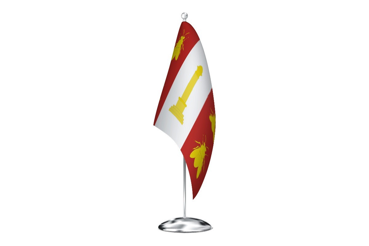 Bandera de despacho de Moratilla de los Meleros de alta calidad