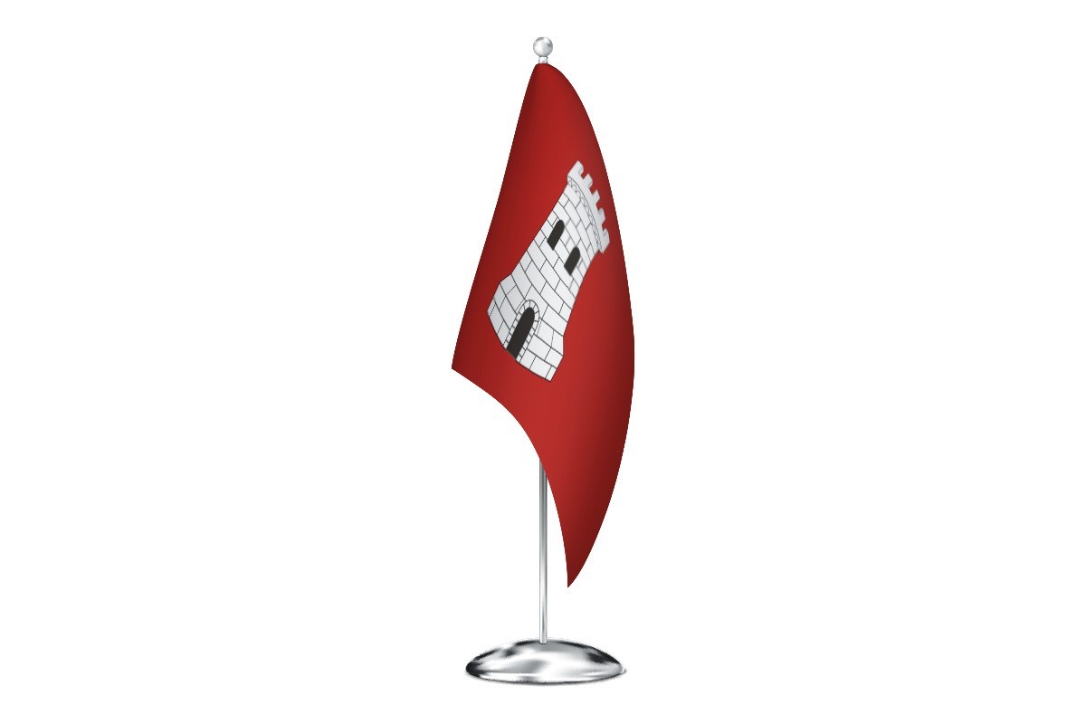 Bandera de despacho de Torre del Burgo de alta calidad