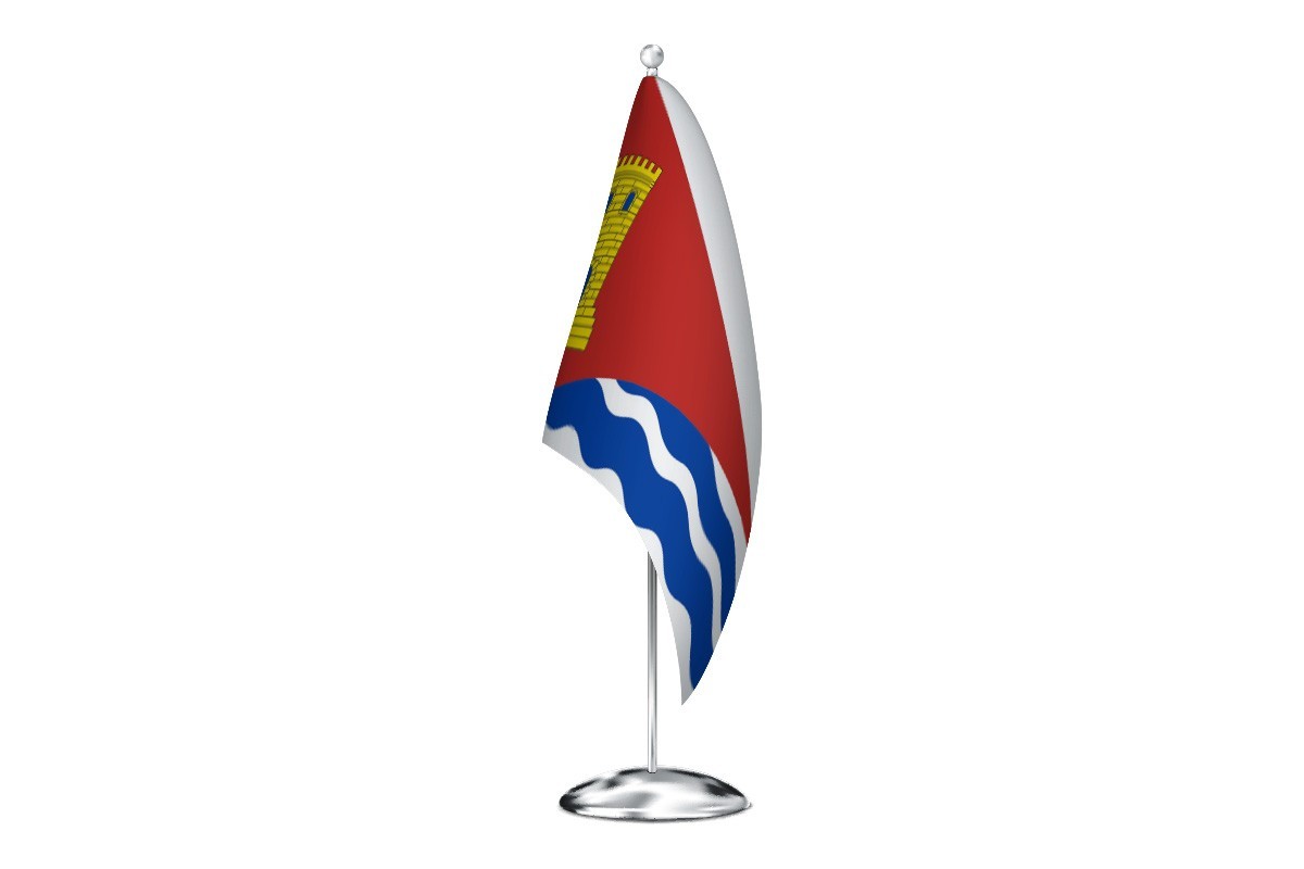 Bandera de despacho de Tórtola de Henares de alta calidad