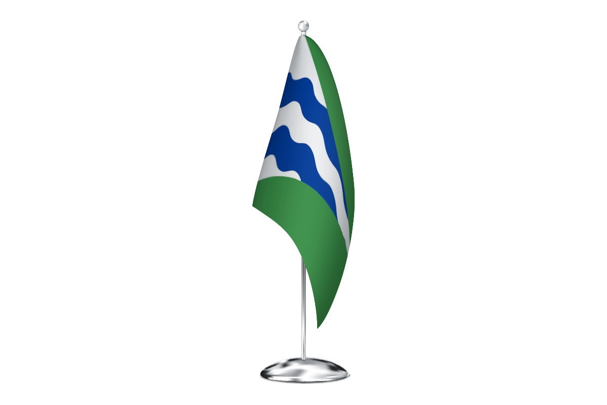 Bandera de despacho de Valverde de los Arroyos de alta calidad