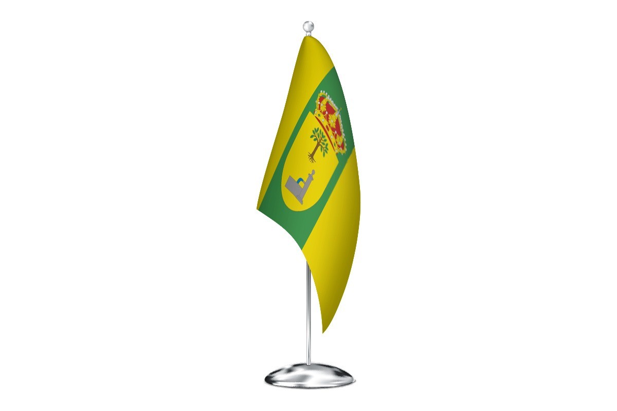 Bandera de despacho de Villanueva de Argecilla de alta calidad