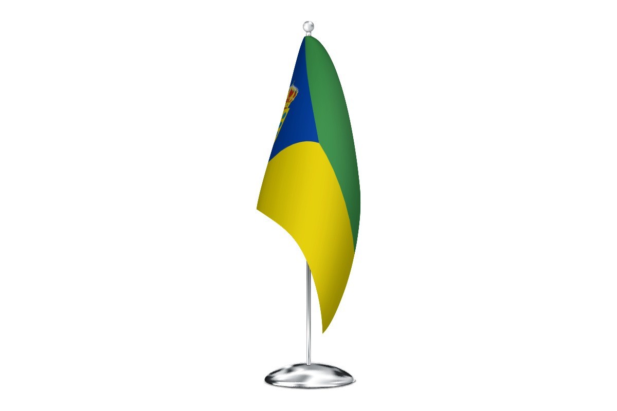 Bandera de despacho de Almendral de la Cañada de alta calidad