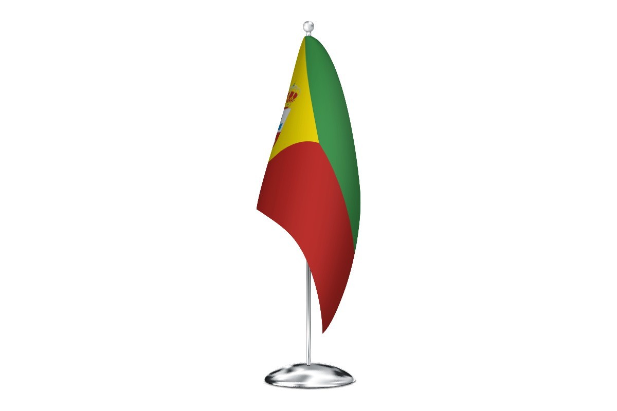 Bandera de despacho de Mohedas de la Jara de alta calidad