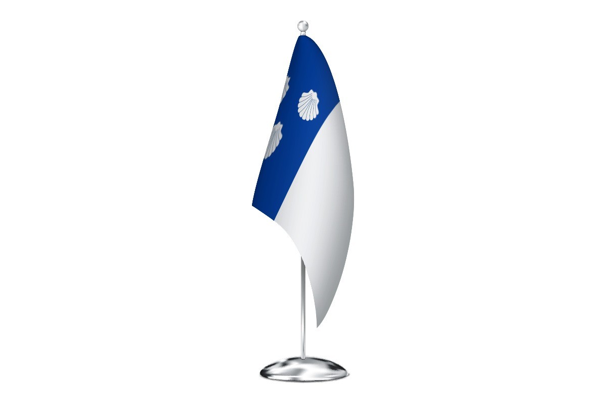 Bandera de despacho de Noblejas de alta calidad