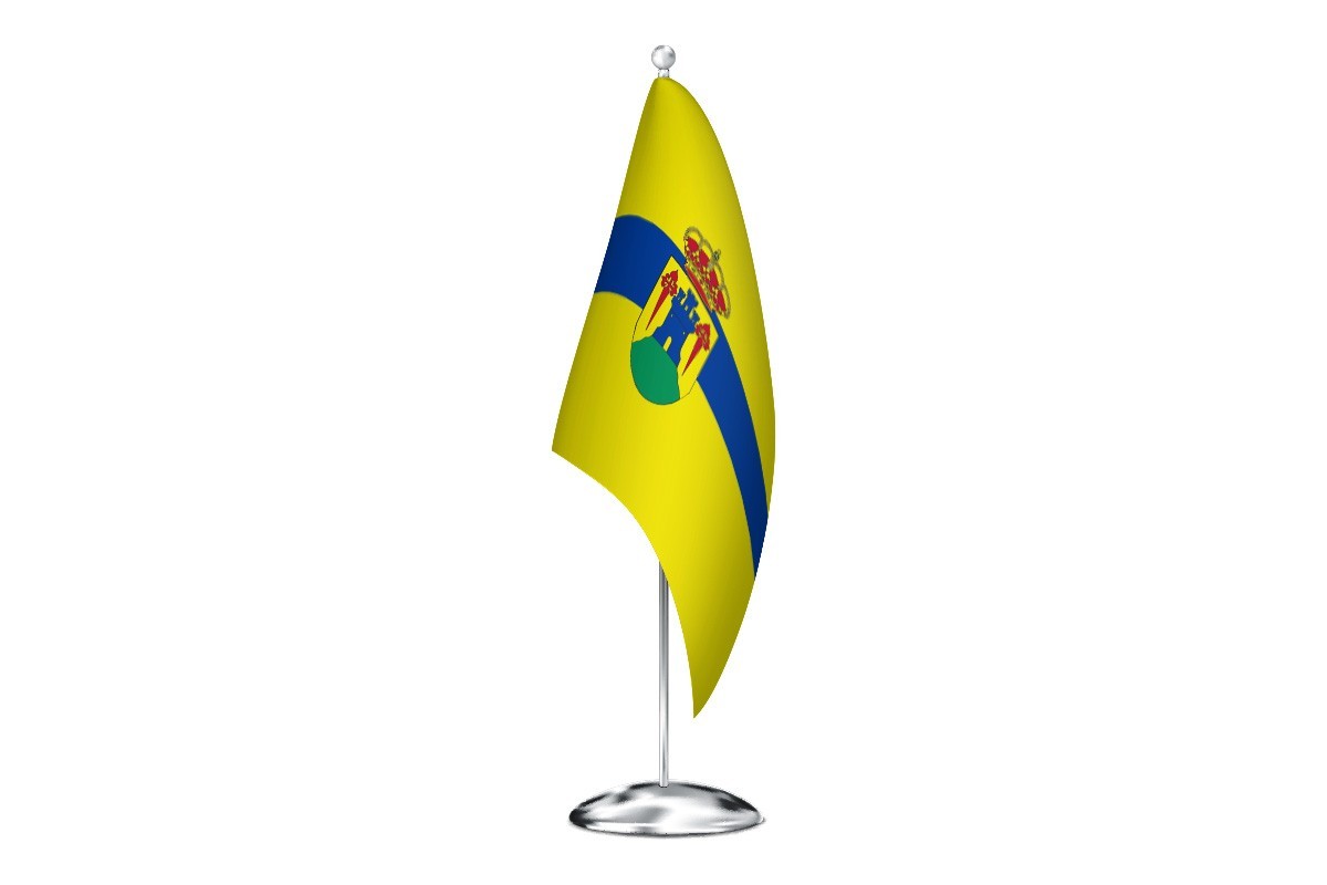 Bandera de despacho de Villarrubia de Santiago de alta calidad