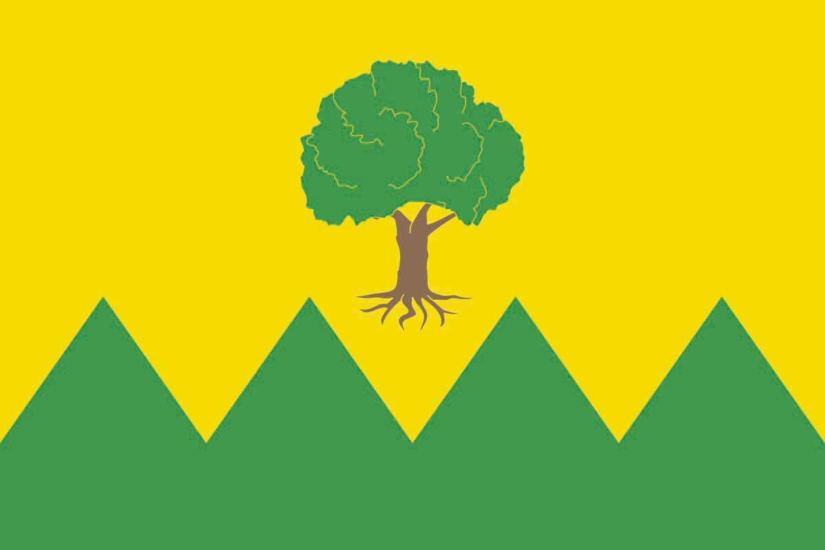 Bandera de Folgoso do Courel de alta calidad para exterior Bandera de Folgoso do Courel de alta calidad para exterior