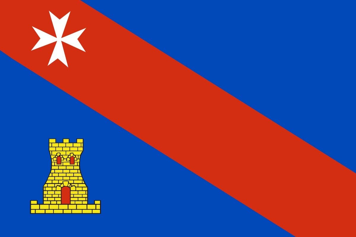 Bandera de despacho de Binéfar de alta calidad