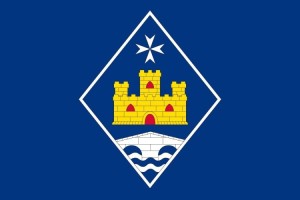 Bandera de despacho de Castejón del Puente de alta calidad