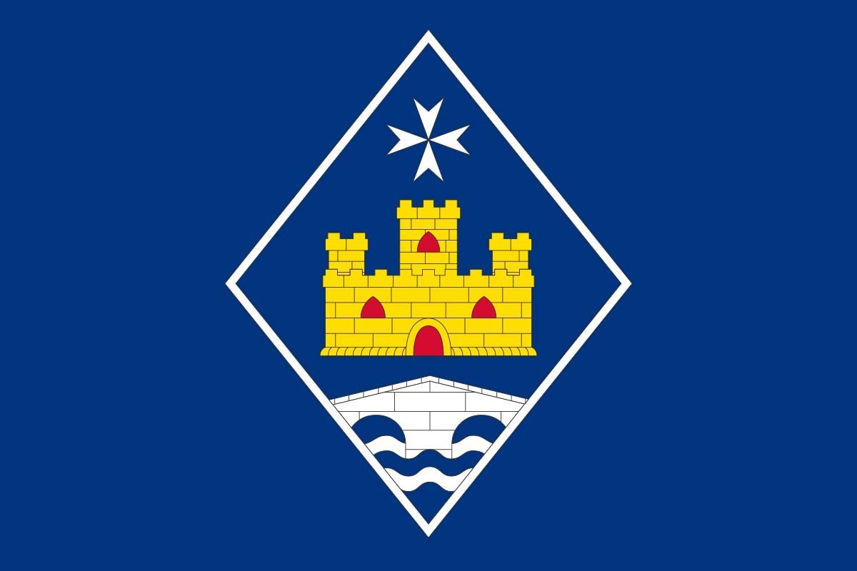 Bandera de despacho de Castejón del Puente de alta calidad