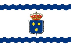 Bandera de despacho de Ainzón de alta calidad