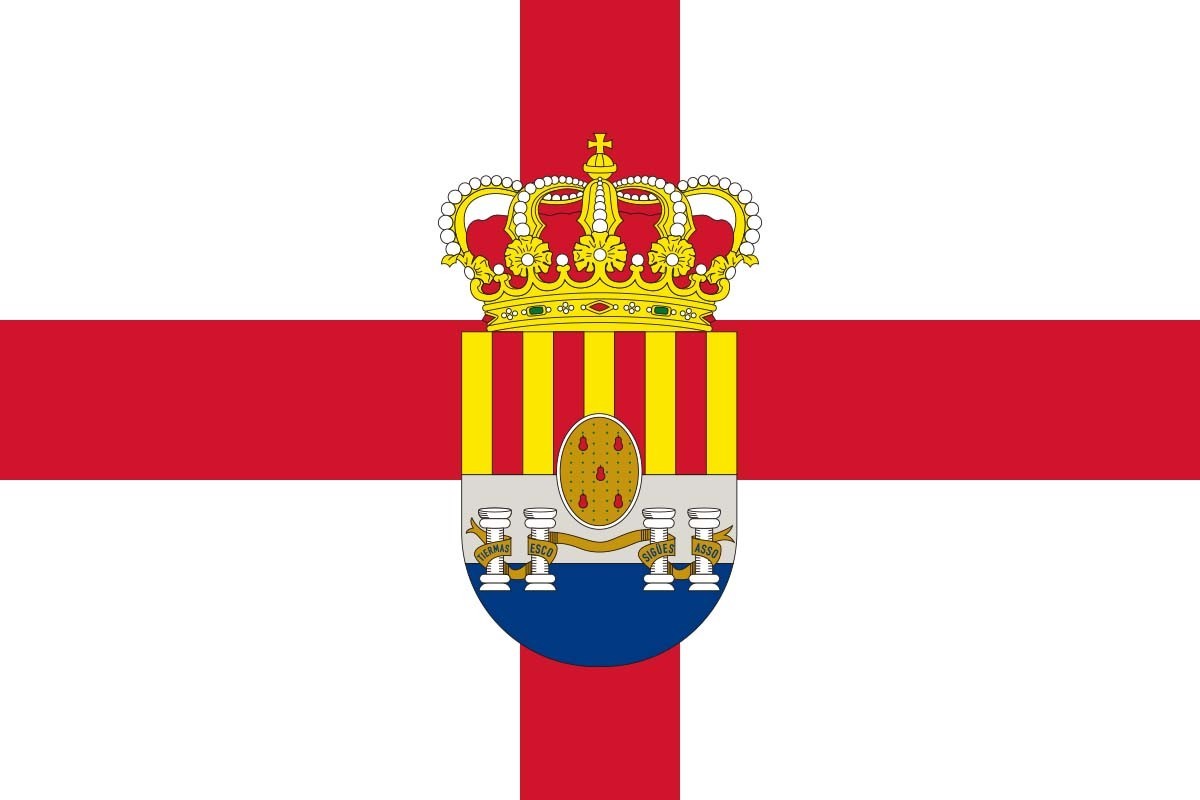 Bandera de despacho de Sigüés de alta calidad