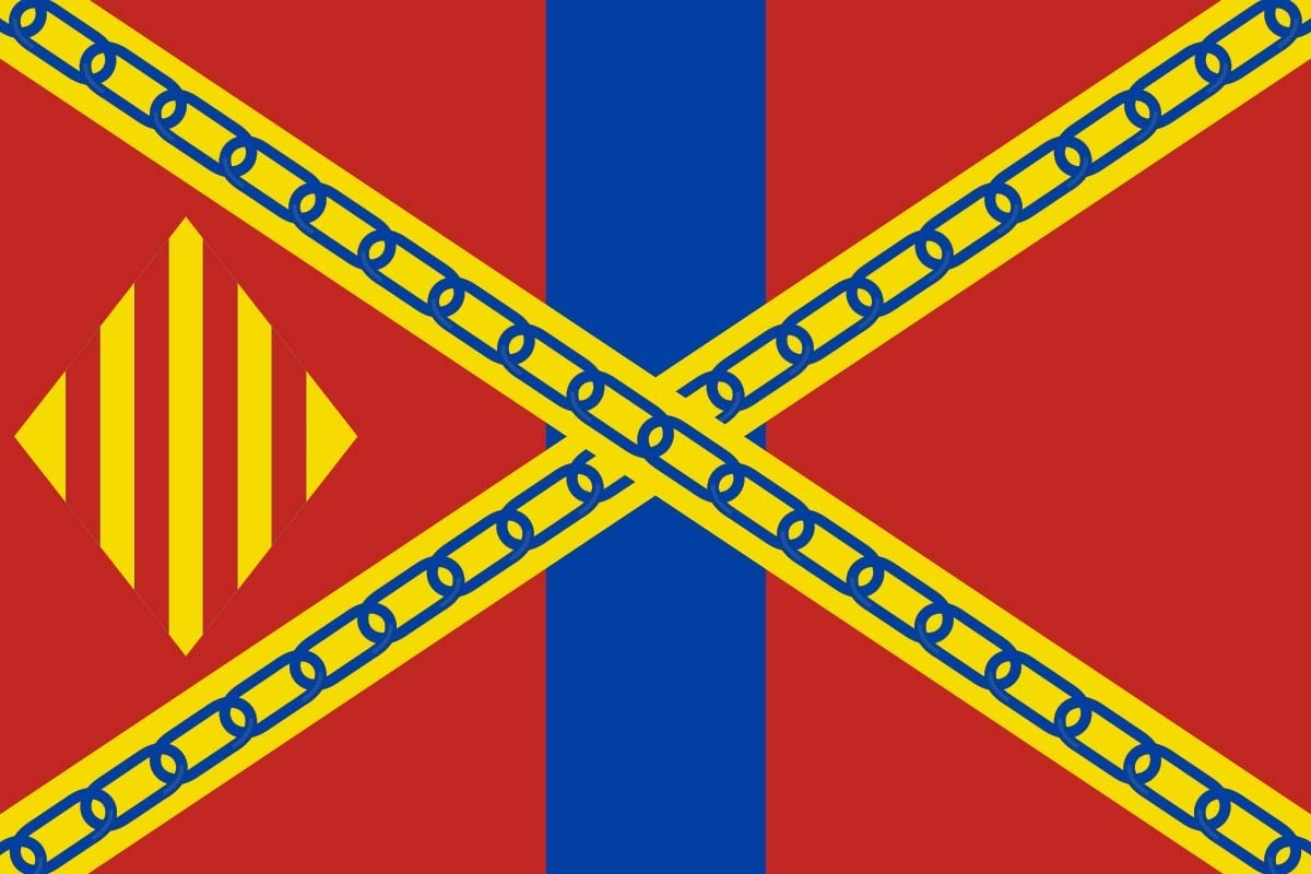 Bandera de despacho de Villar de los Navarros de alta calidad