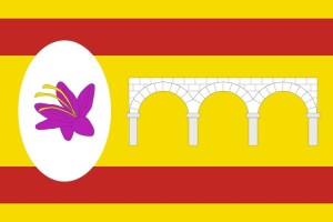 Bandera de despacho de Cortes de Aragón de alta calidad