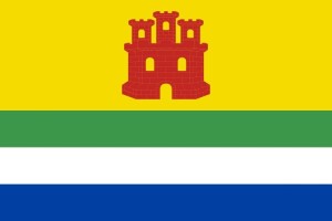 Bandera de despacho de Castejón de alta calidad