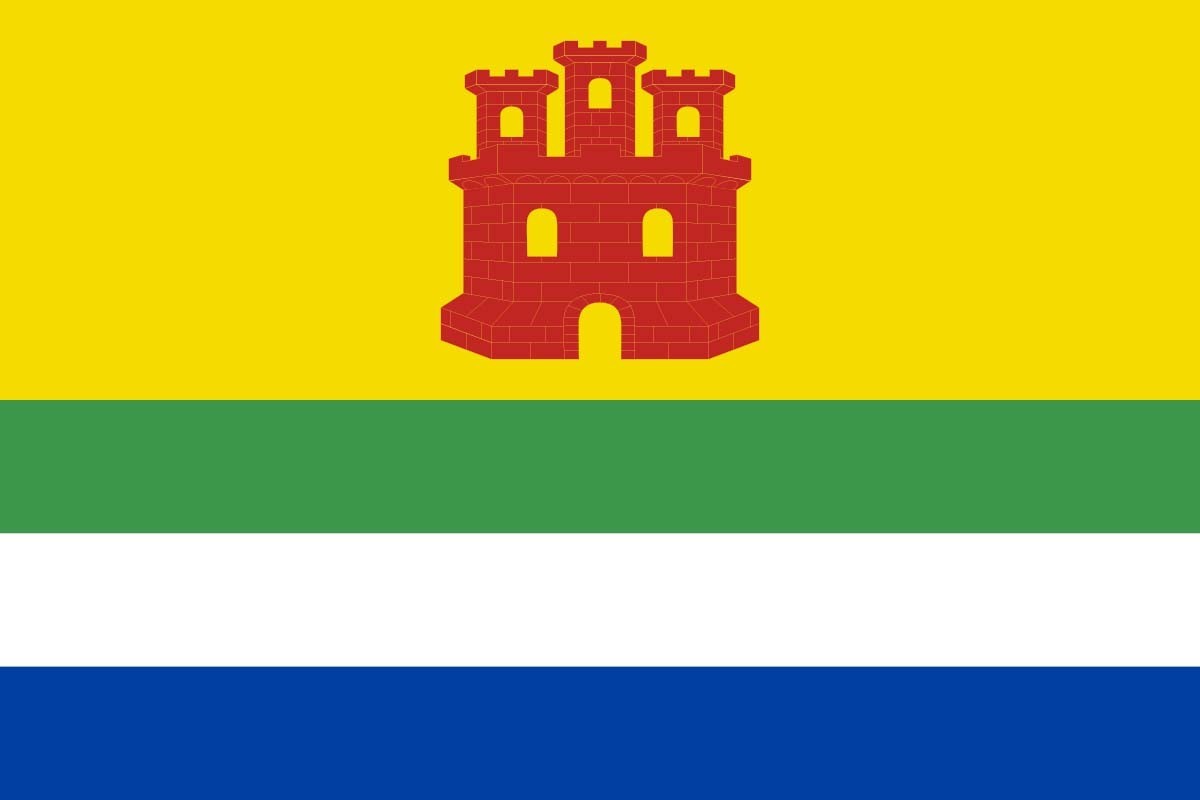 Bandera de despacho de Castejón de alta calidad