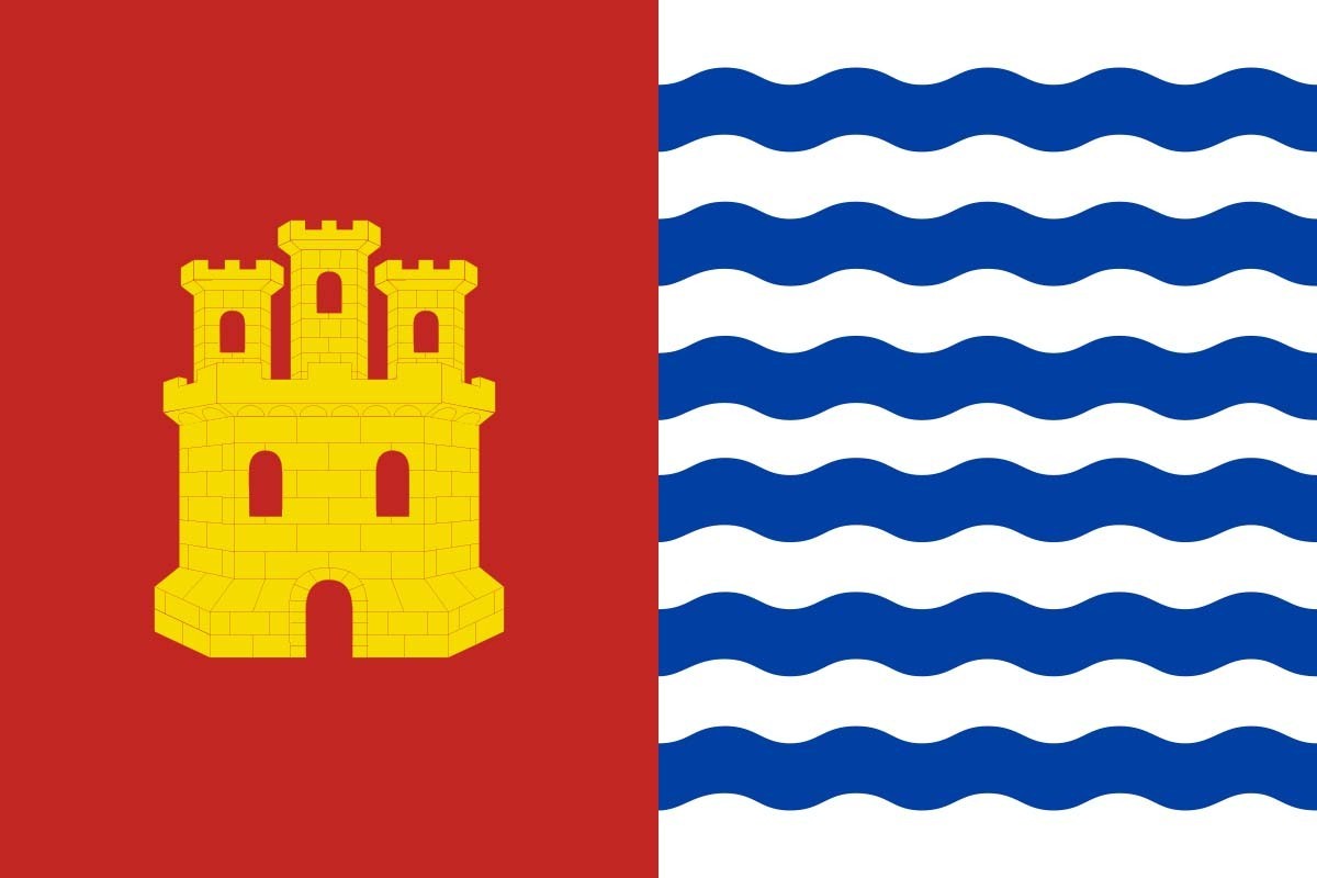 Bandera de despacho de Huerta del Marquesado de alta calidad