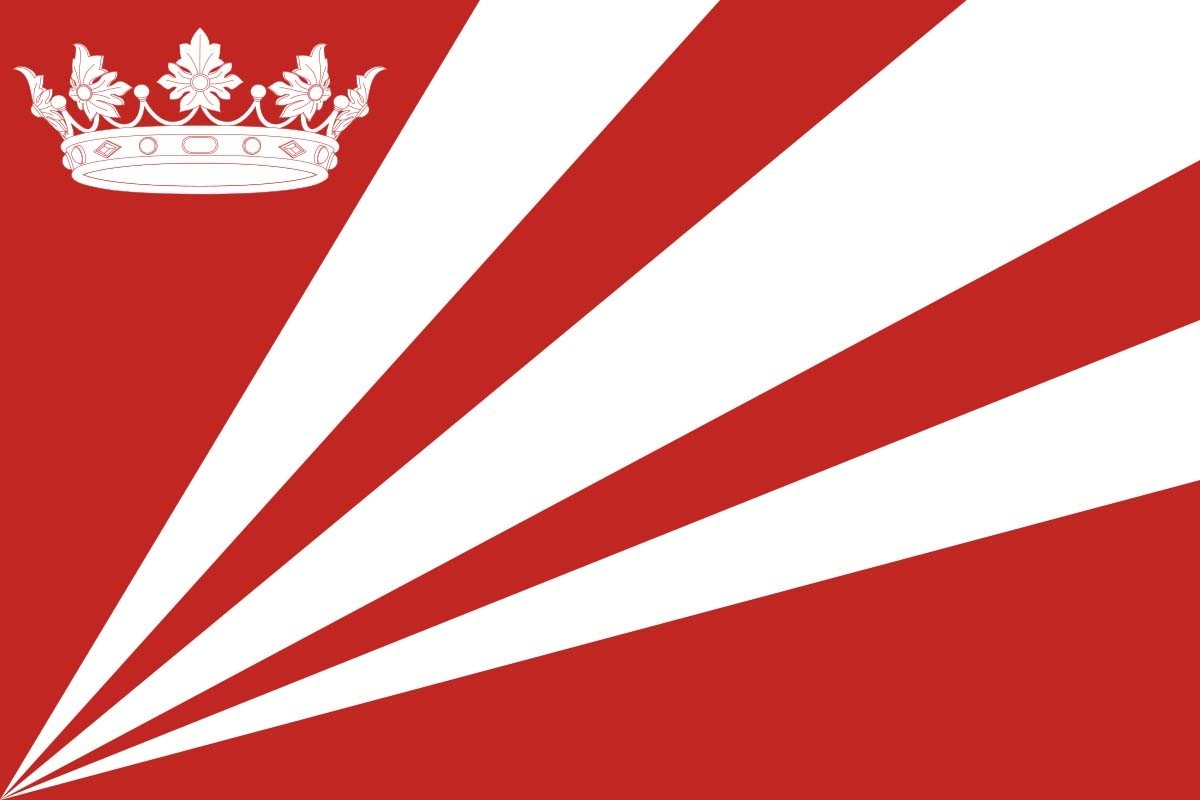 Bandera de despacho de Villalba del Rey de alta calidad