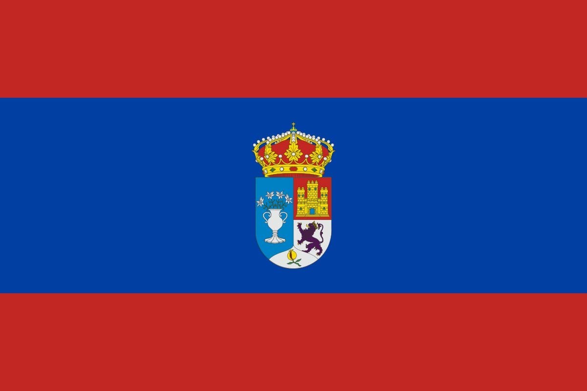 Bandera de despacho de Villanueva de la Jara de alta calidad