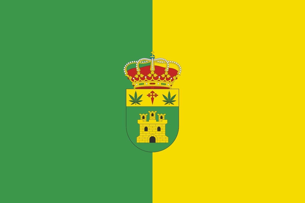 Bandera de despacho de Santa Cruz de los Cáñamos de alta calidad