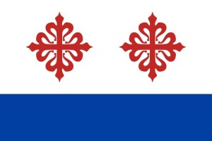 Bandera de despacho de Almonacid de Zorita de alta calidad