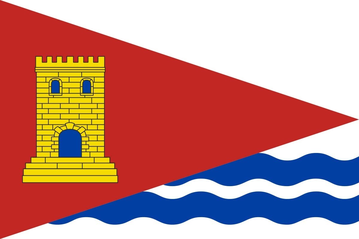 Bandera de despacho de Tórtola de Henares de alta calidad