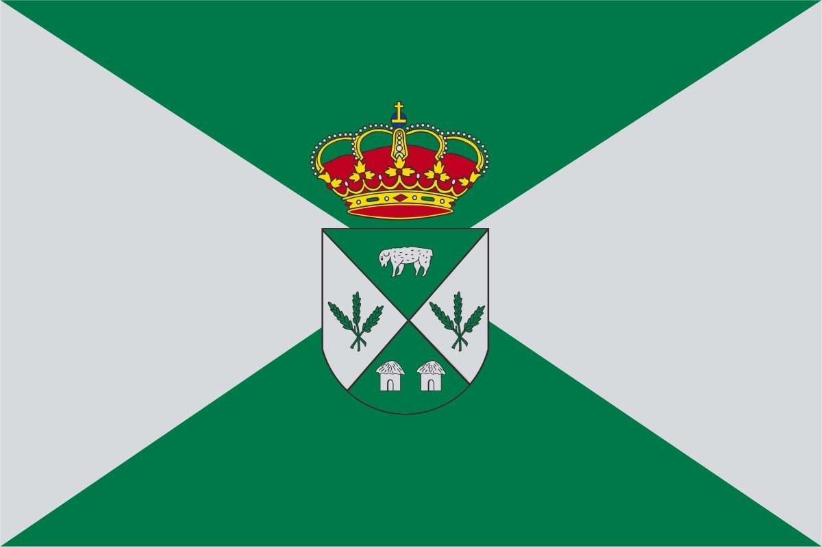 Bandera de despacho de Cabañas de Yepes de alta calidad