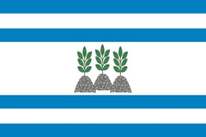 Bandera de Ortigueira de alta calidad para exterior 123