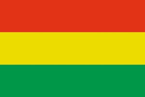Bandera de Bolivia sin escudo de alta calidad para exterior 123